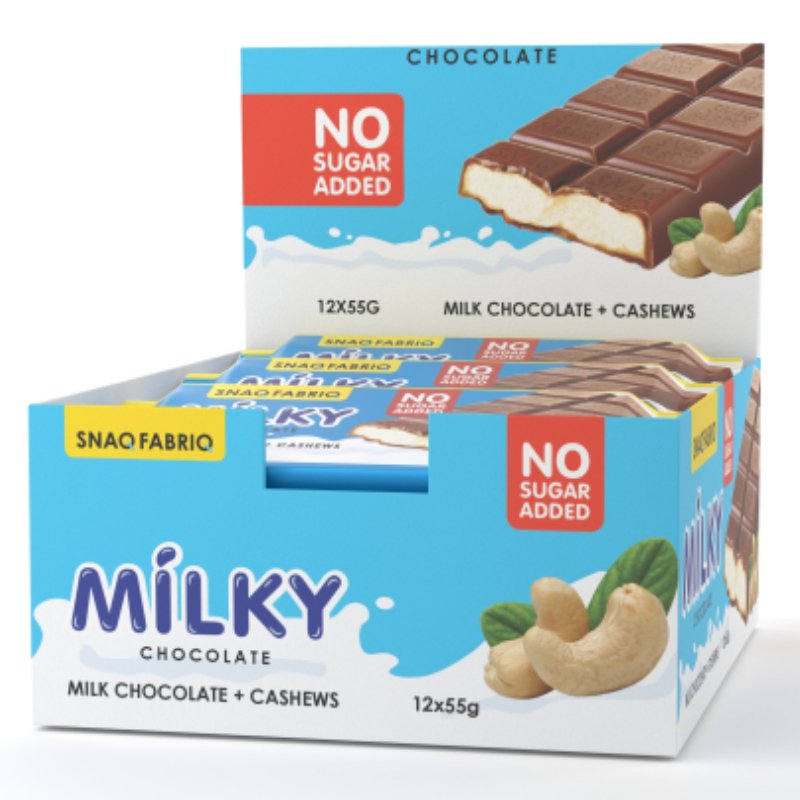 Snaq Fabriq Milk Chocolate with Filling 34 G 12 Pcs in Box - Milk Nut