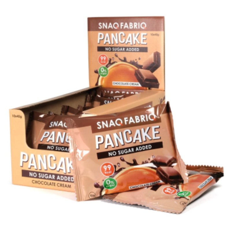 Snaq Fabriq Pancake 45 G 10 Pcs in Box - Delicate Chocolate