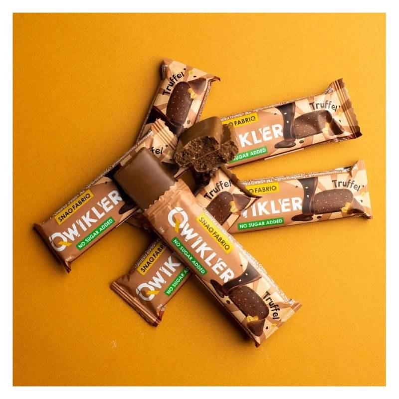 Snaq Fabriq Qwikler Glazed Bar 35 G 12 Pcs - Truffle Best Price in Dubai