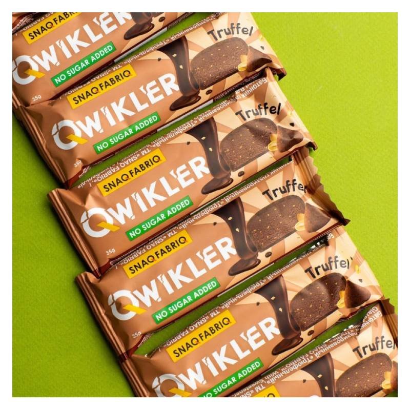 Snaq Fabriq Qwikler Glazed Bar 35 G 12 Pcs - Truffle Best Price in Abu Dhabi