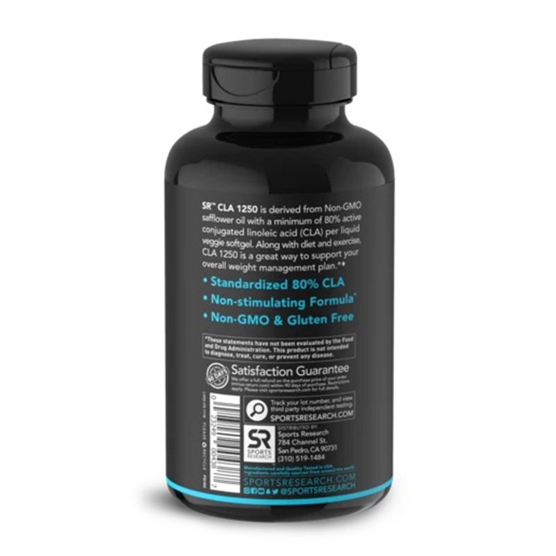 Sports Research CLA 80% 1250mg 180 Softgel Best Price in UAE