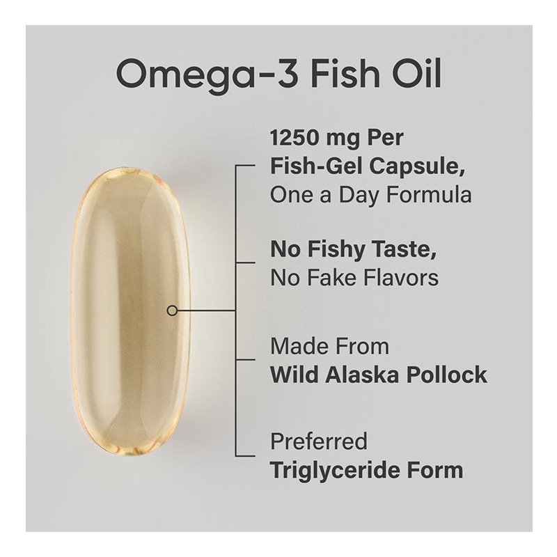 Sports Research Triple Strength Omega 3 Fish Oil - 1250 mg 90 Softgels Best Price in Abu Dhabi