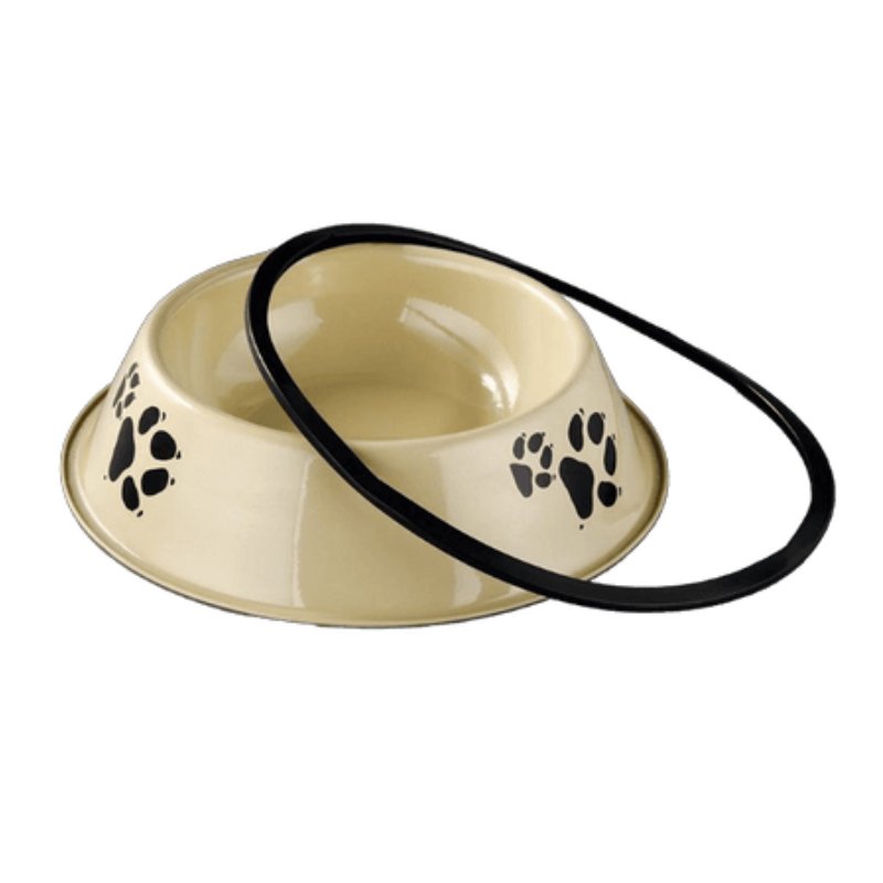 Stainless Steel Anti-skid Pet/Dog Feeding Bowl 22 CM - 10004