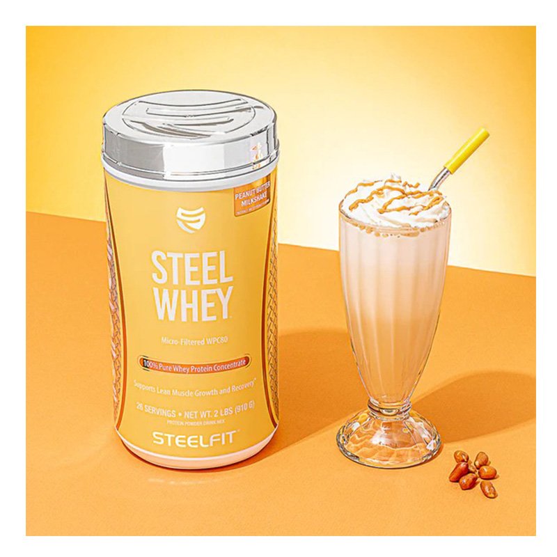 Steel Fit Steel Whey Protein Concentrate 910 G - Banana Milkshake Best Price in Abu Dhabi