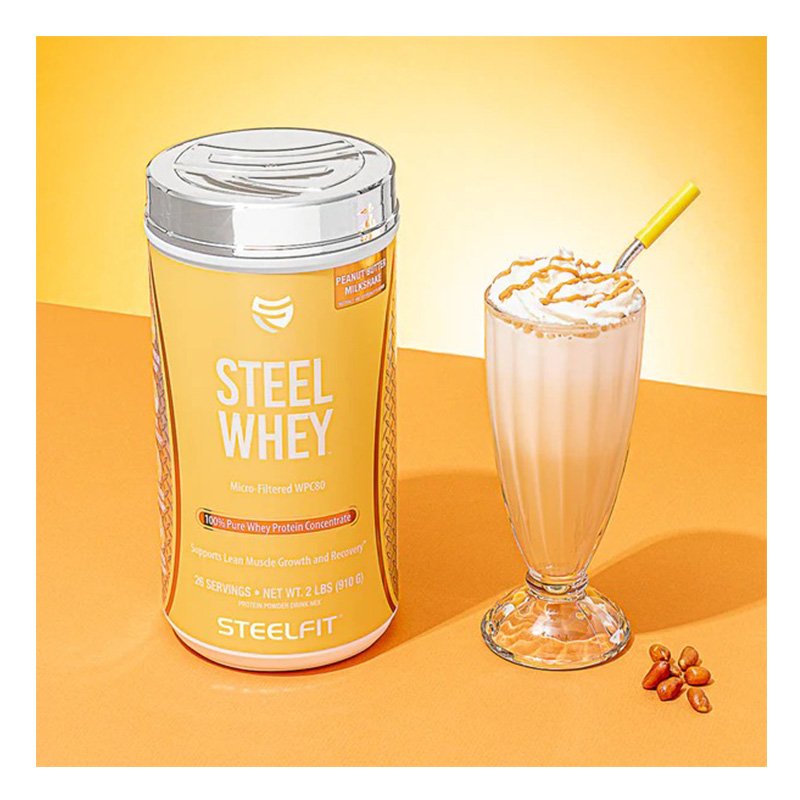 Steel Fit Steel Whey Protein Concentrate 910 G - Vanilla Milkshake Best Price in Abu Dhabi