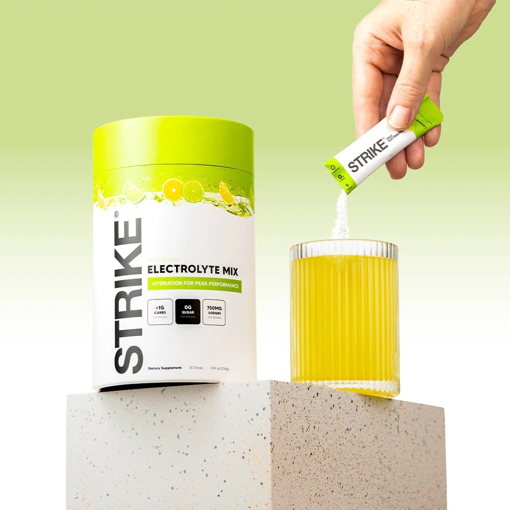 Strike Electrolytes Mix 1 Tub - Lemon & Lime Best Price in Abu Dhabi