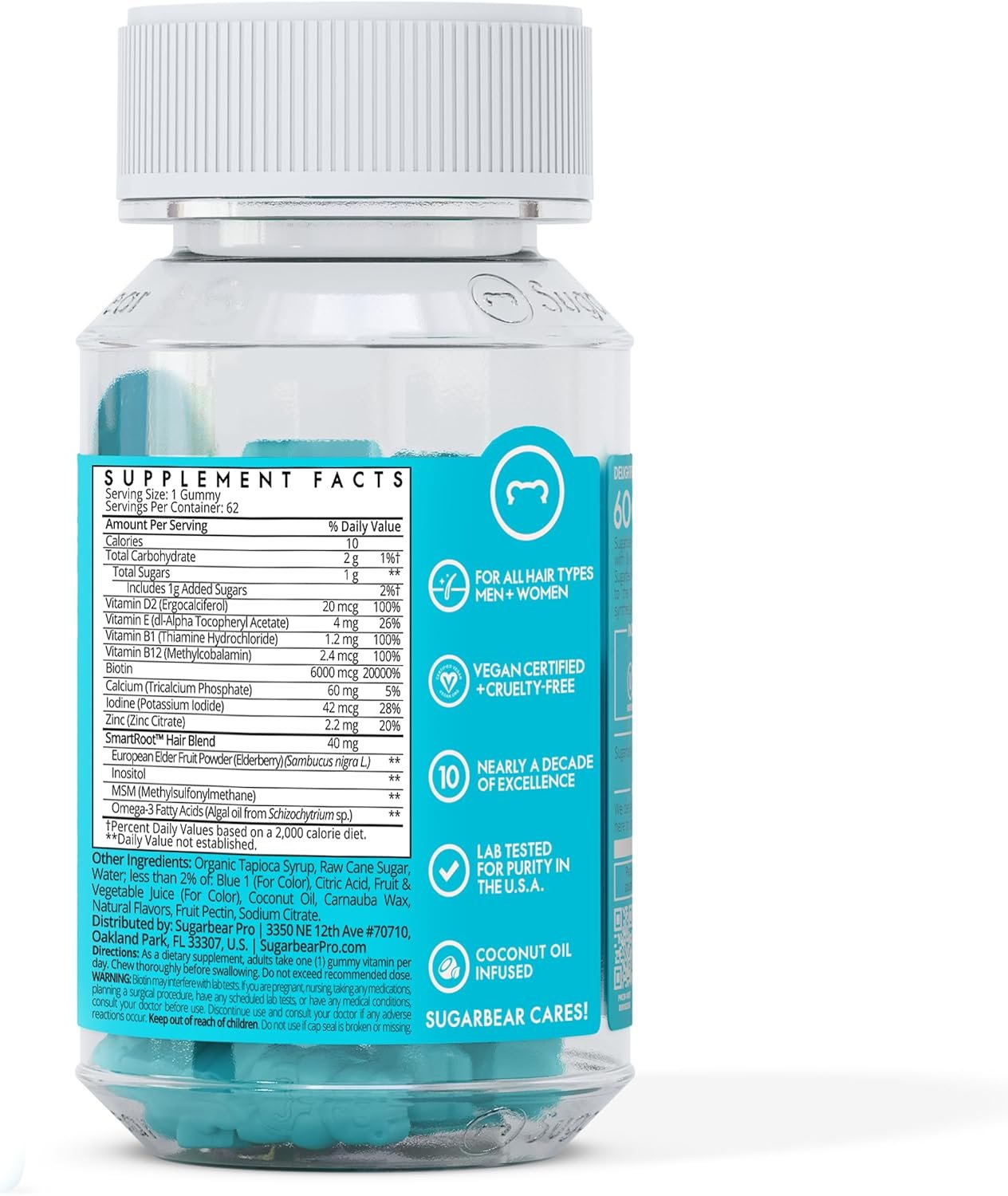 SugarbearPRO Hair Vitamin Vegan 35 Gummies Best Price in UAE