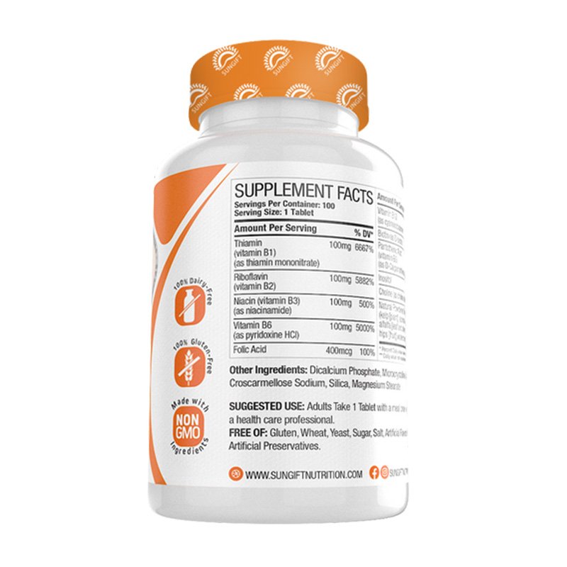 Sungift Nutrition B Complex Supermix 100 Tabs Best Price in Dubai