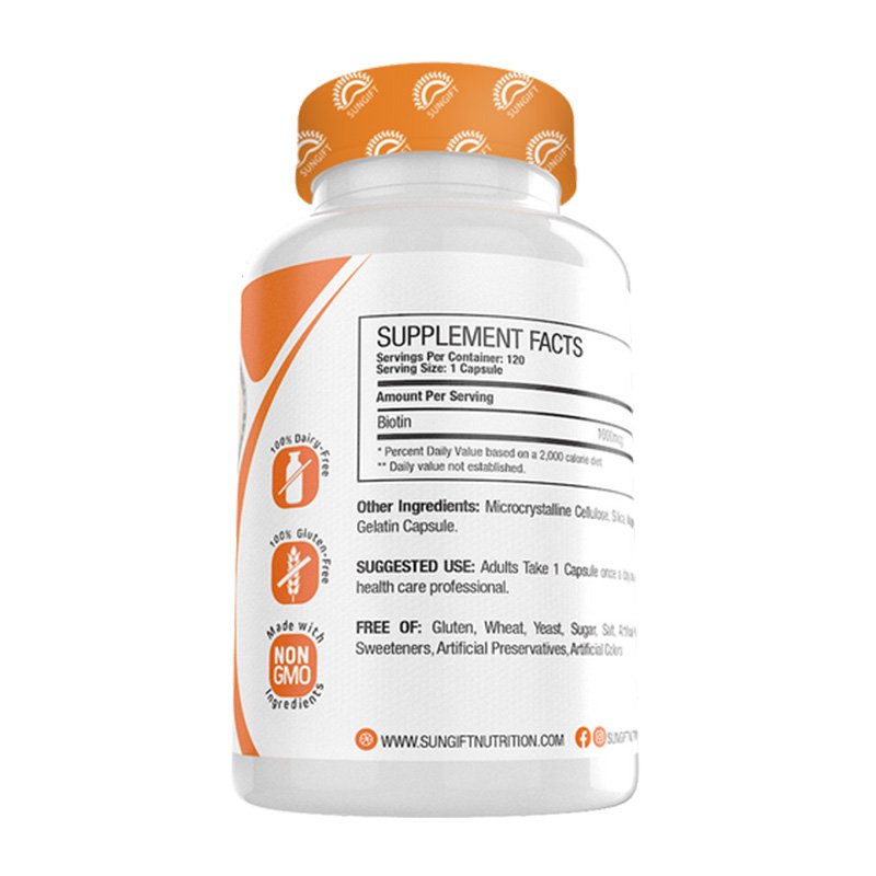 Sungift Nutrition Biotin 120 Caps Best Price in Dubai