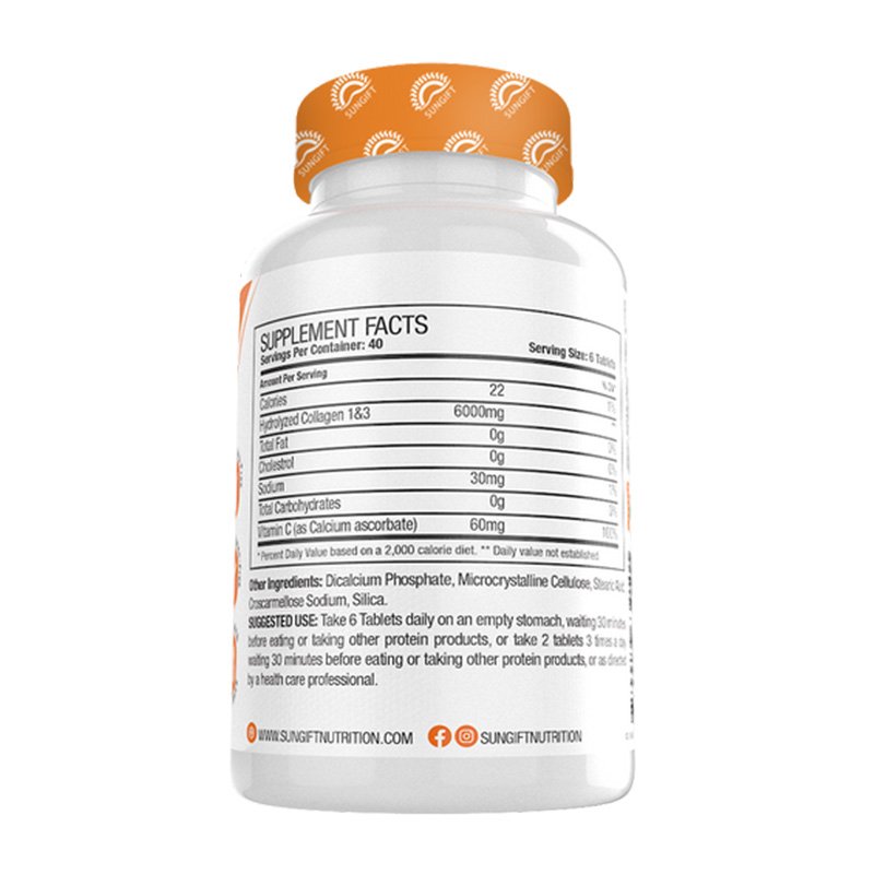 Sungift Nutrition Collagen + Vitamin C 240 Tabs Best Price in Abu Dhabi