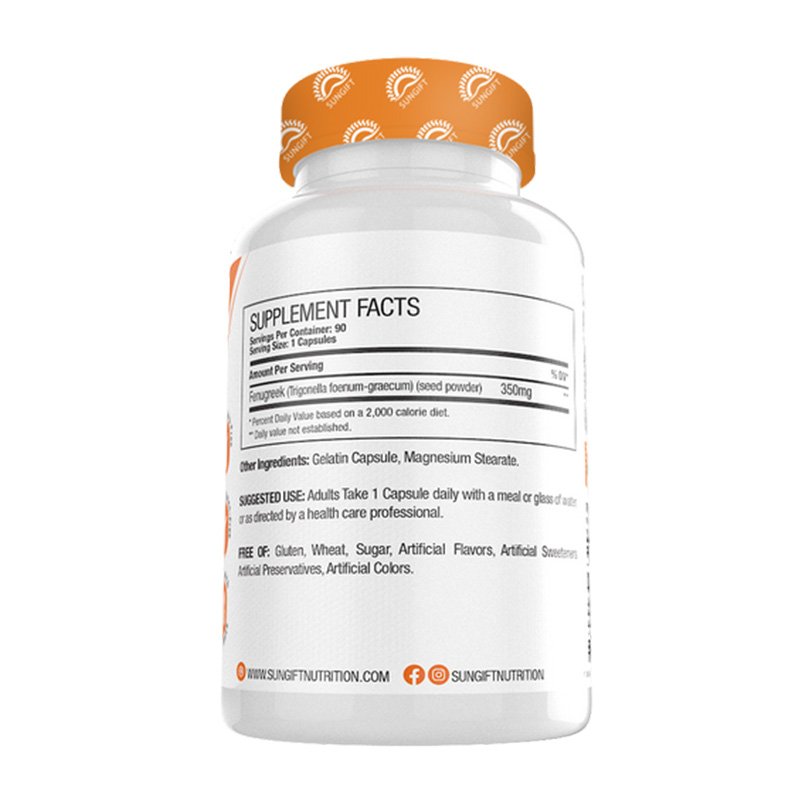 Sungift Nutrition Fenugreek 350Mg 90 Caps Best Price in Abu DhabiAE