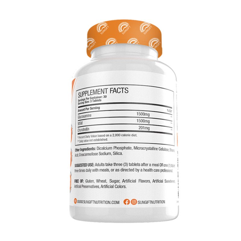 Sungift Nutrition Glucomove 1500Mg 90 Tabs Best Price in Abu Dhabi