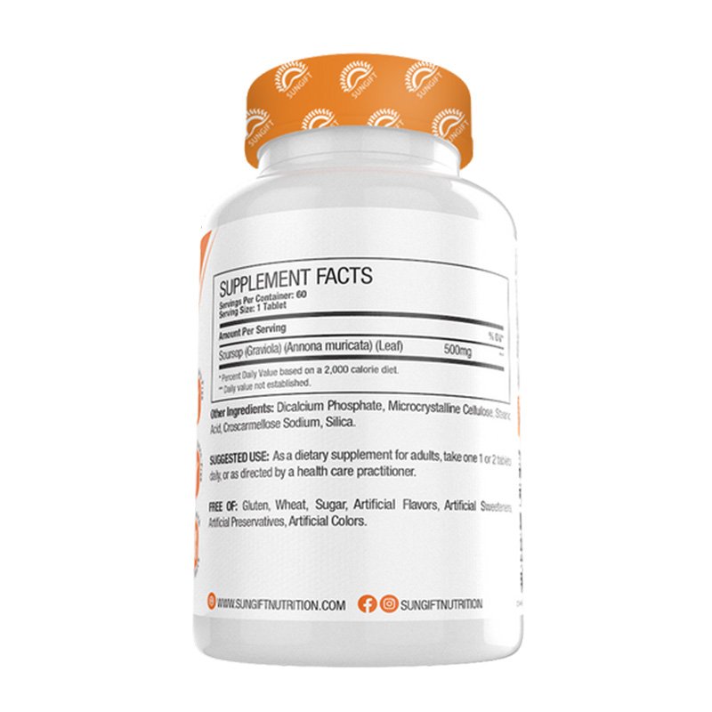 Sungift Nutrition Graviola 500Mg 60 Tabs Best Price in Abu Dhabi