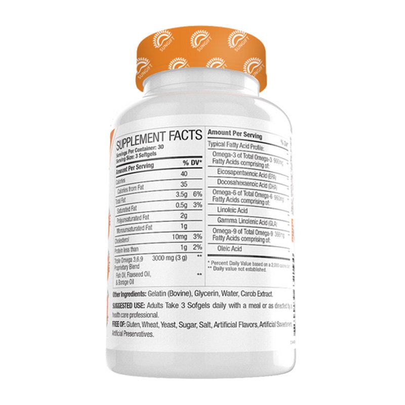 Sungift Nutrition Omega 369 3000Mg 90 Caps Best Price in Abu Dhabi