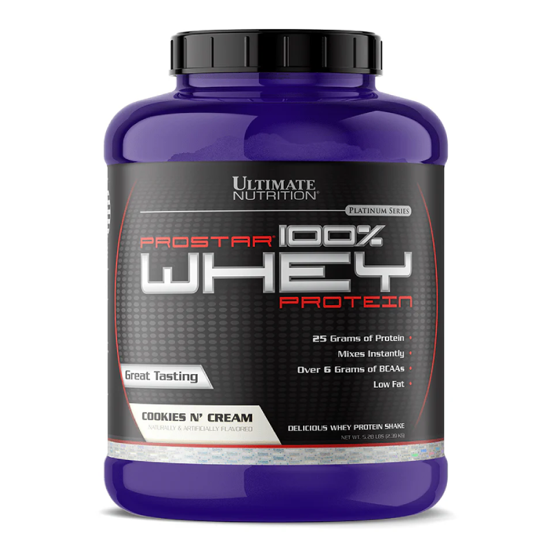 Ultimate Nutrition Prostar 100% Whey Protein 5.28 lbs - Cookies N Cream Best Price in UAE