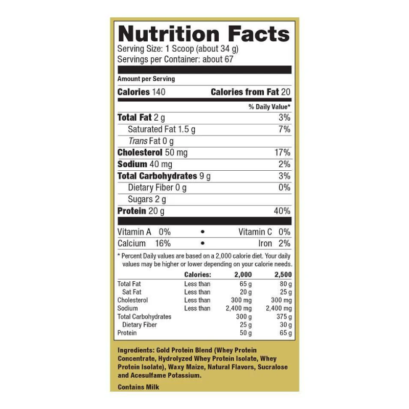 Ultimate Nutrition Whey Gold Protein Supplement 5 lbs - Delicious Chocolate Best Price in Dubai