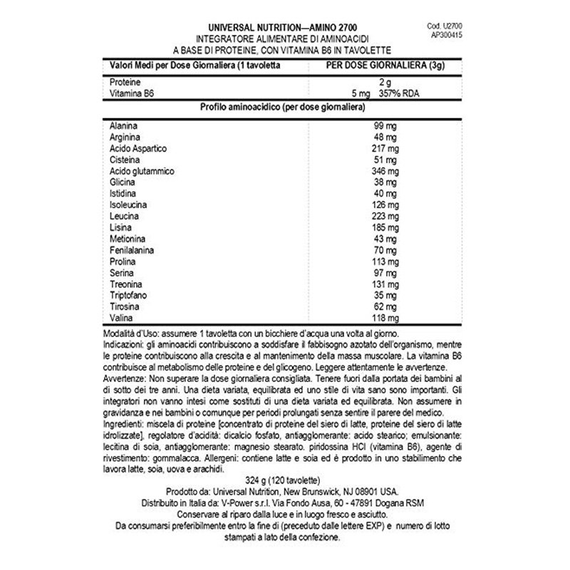 Universal Amino 2700 - 3350 Tabs Best Price in UAE