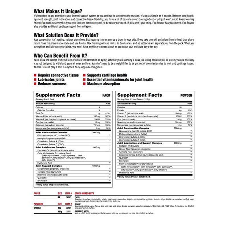 Universal Animal Flex 30 Pak Best Price in UAE