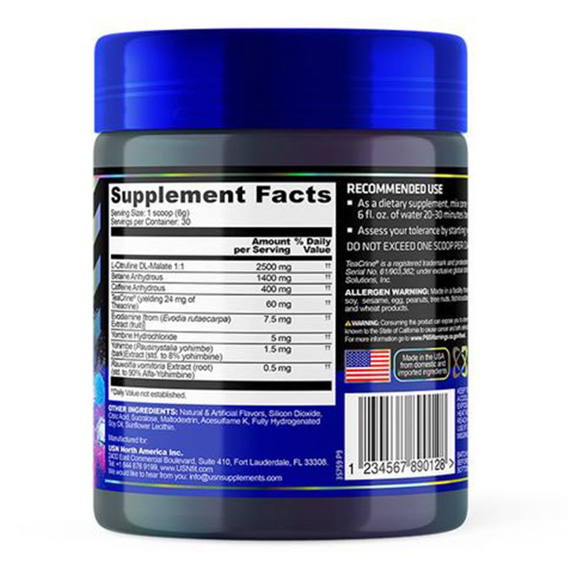 USN 3XT Max Energy 30Serv Blue Raspberry Best Price in AbuDhabi