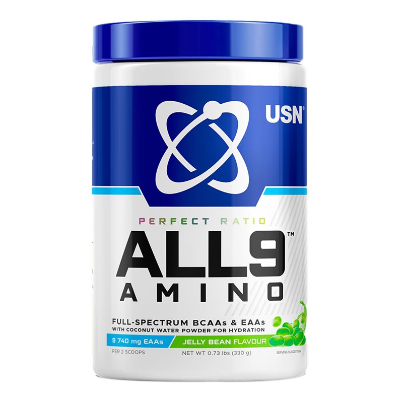 USN All 9 Amino 330 G - Green Jelly Bean