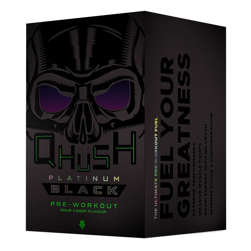 USN Qhush Platinum Black Sour Candy