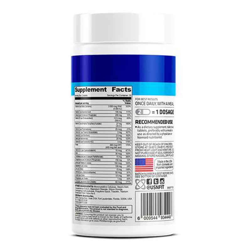 USN Vibrance Multivitamins 60Caps Best Price in Dubai