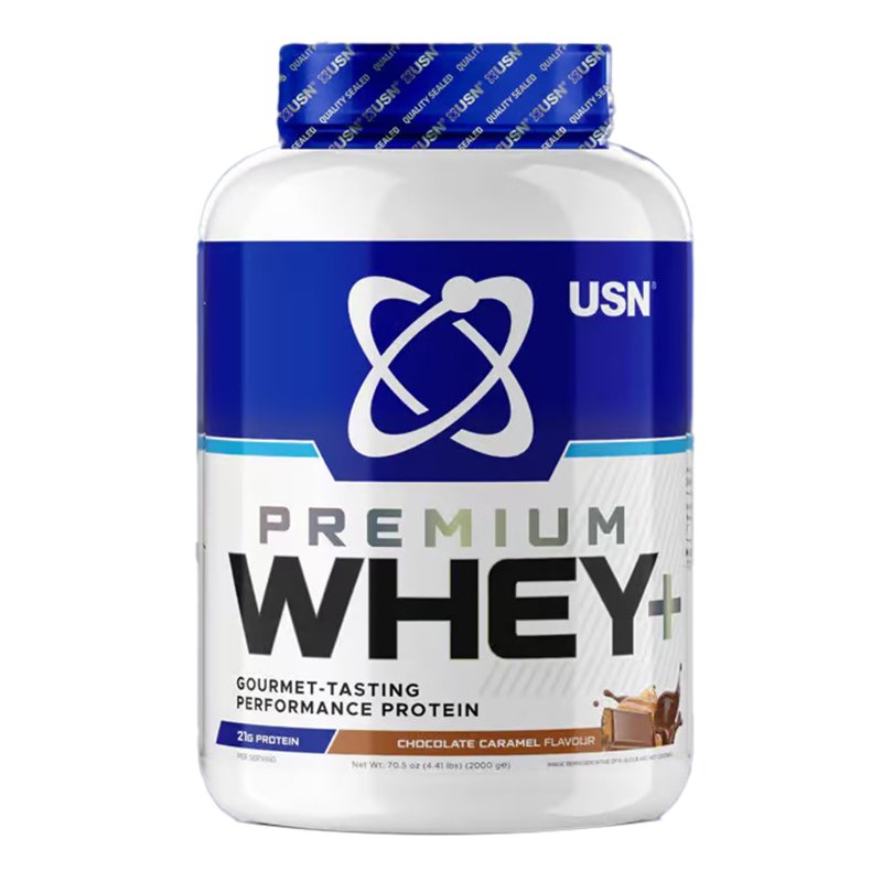 USN Whey Plus Permium Protein Powder 2 kg - Chocolate Caramel