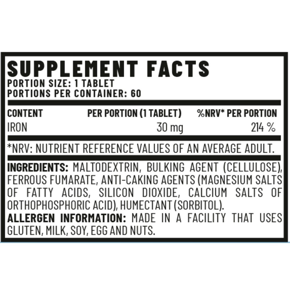 Vitacorp Elements Iron 60Tabs Best Price in Dubai