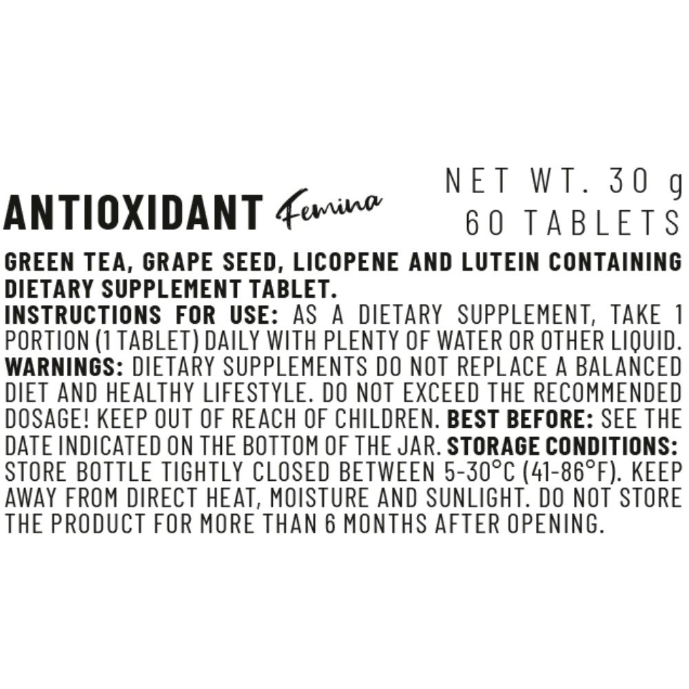 Vitacorp Femina Antioxidant 60Tabs Best Price in Abu Dhabi