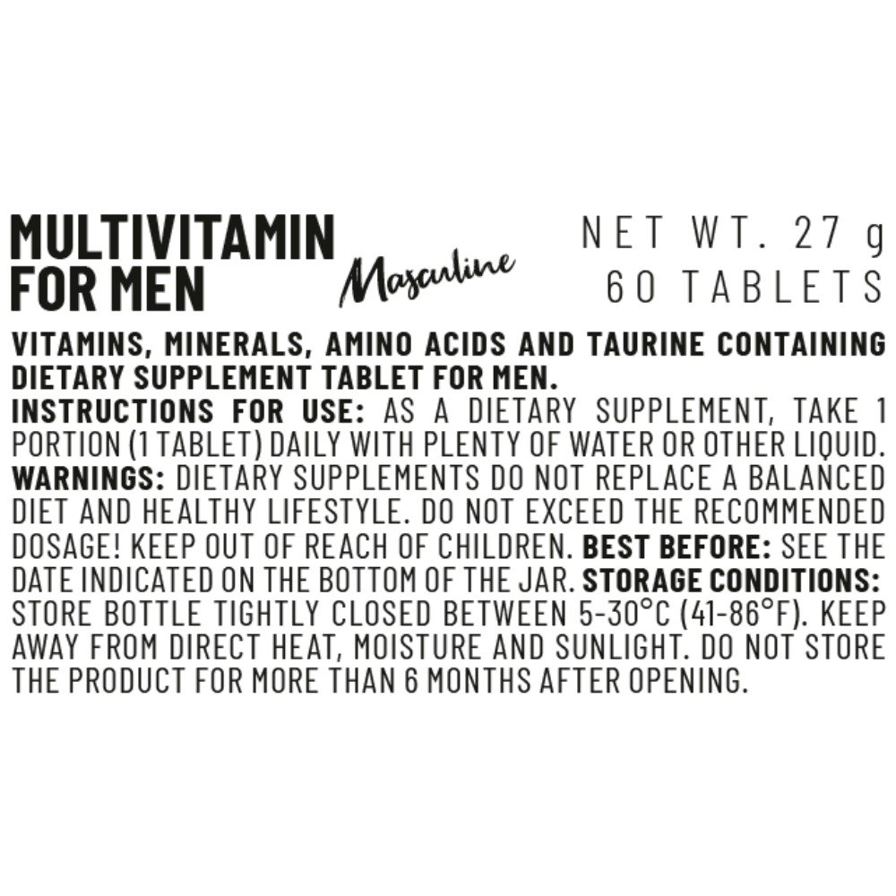 Vitacorp Masculine Multivitamin For Men 60Tabs Best Price in Abu Dhabi