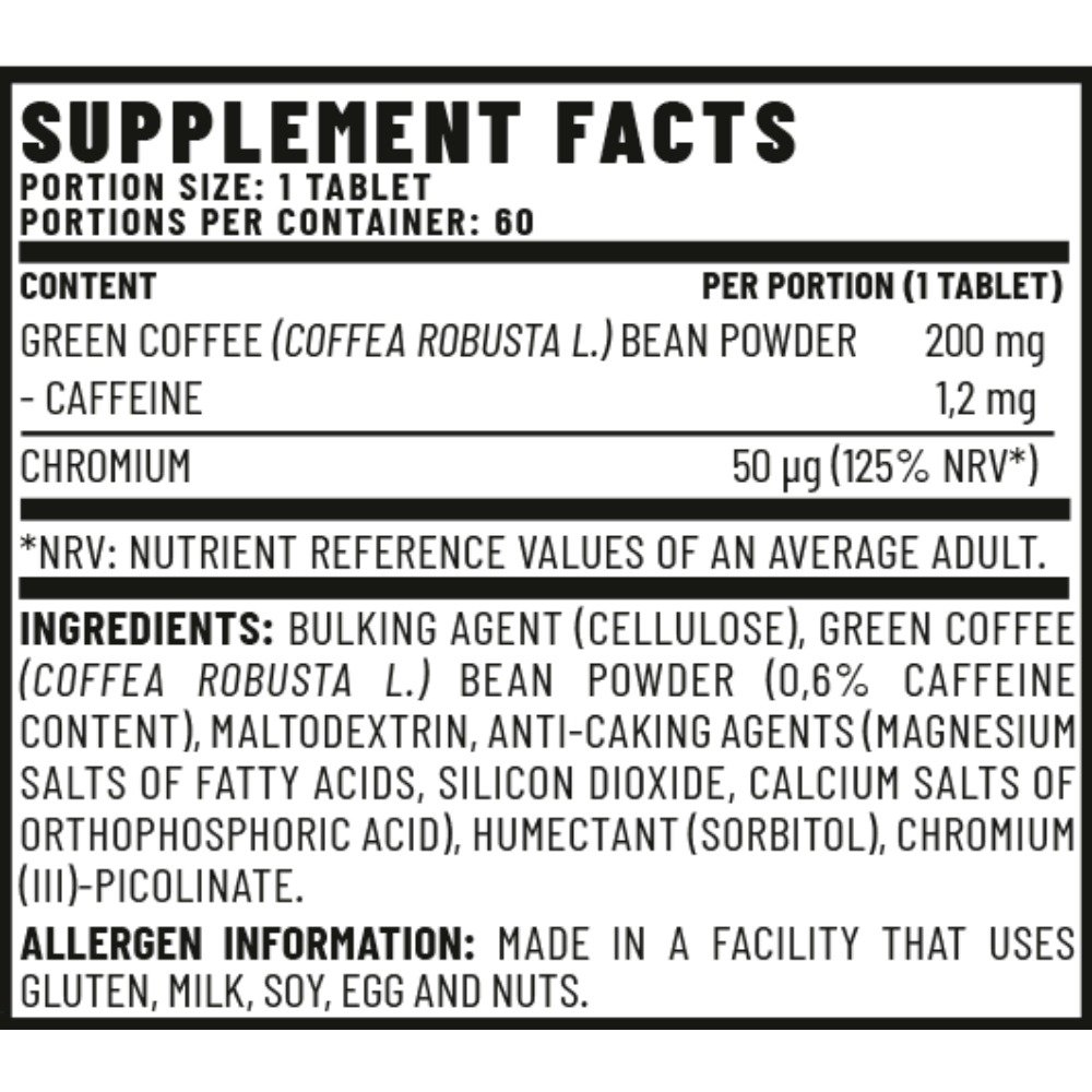 Vitacorp Plus Green Coffee+Chromium 60Tabs Best Price in Dubai