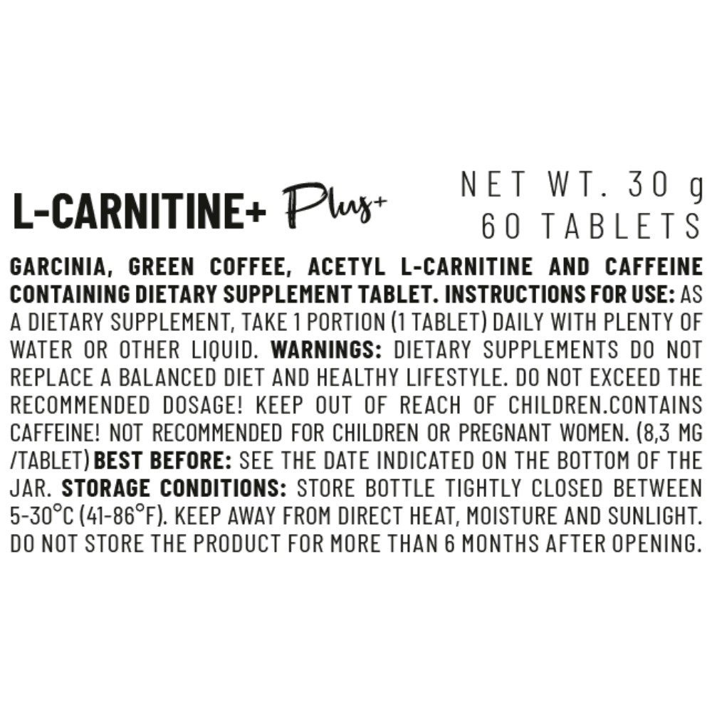 Vitacorp Plus L-Carnitine+ 60Tabs Best Price in Abu Dhabi