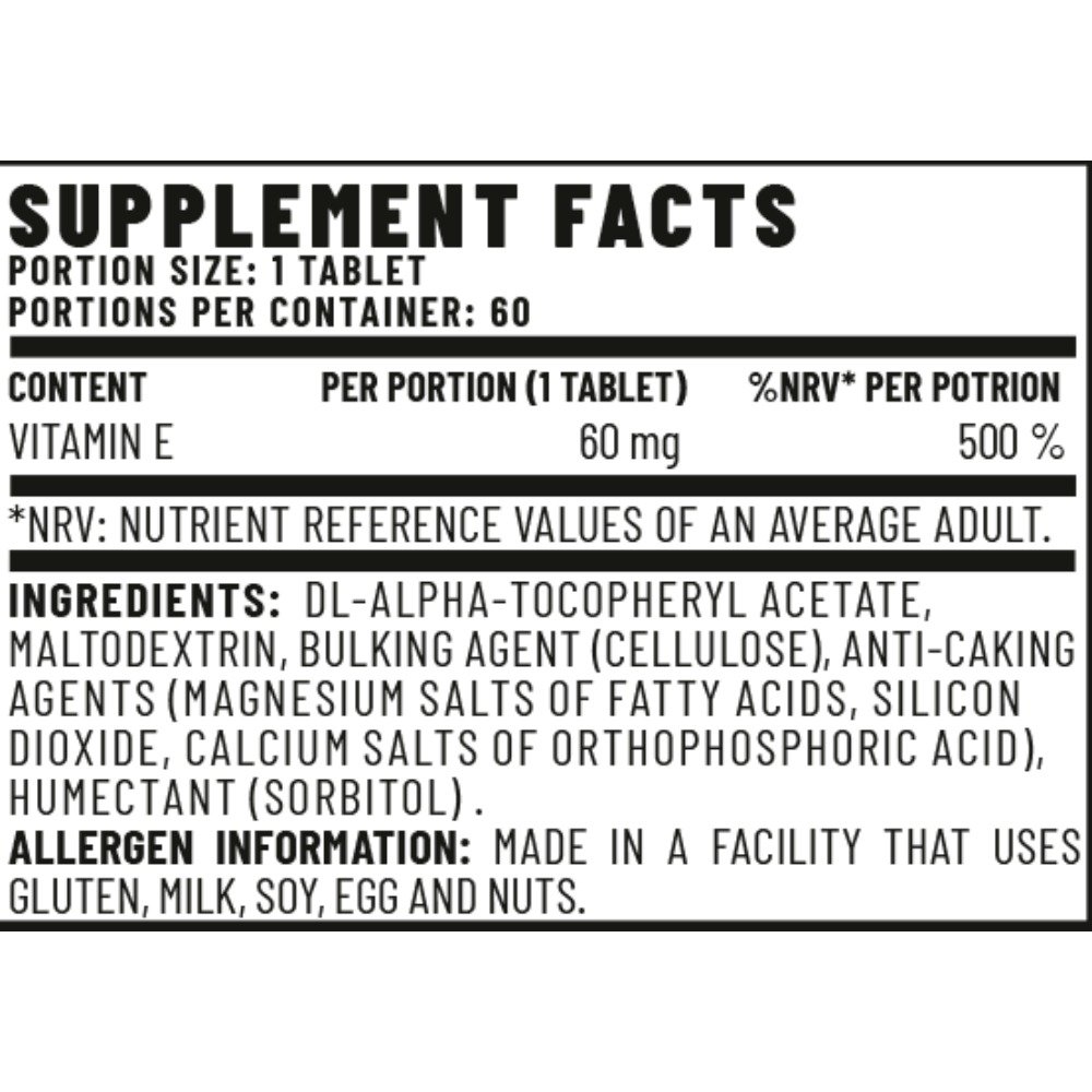 Vitacorp Vitality Vitamin E 60Tabs Best Price in Dubai