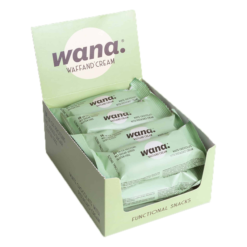 Buy Wana Protein Bar 1x12 Box White Chocolate with Pistachio Cream in