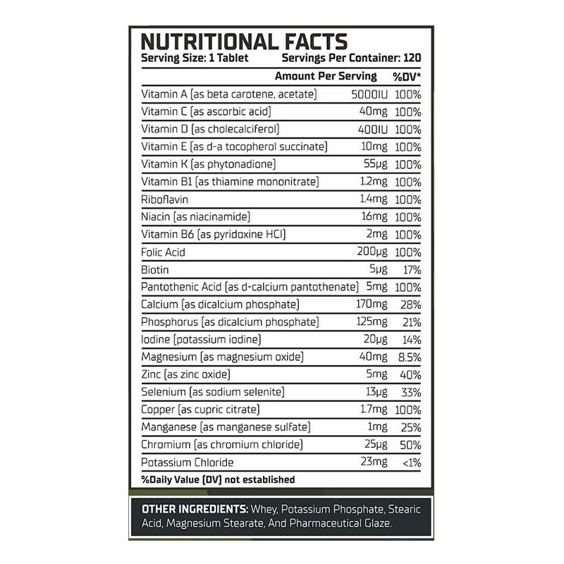 Warzone Daily Ration Vitamin Support 120 Softgels Best Price in Dubai