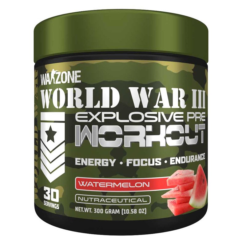 Warzone World War 3 Pre Workout 30 Servings - Watermelon Best Price in UAE