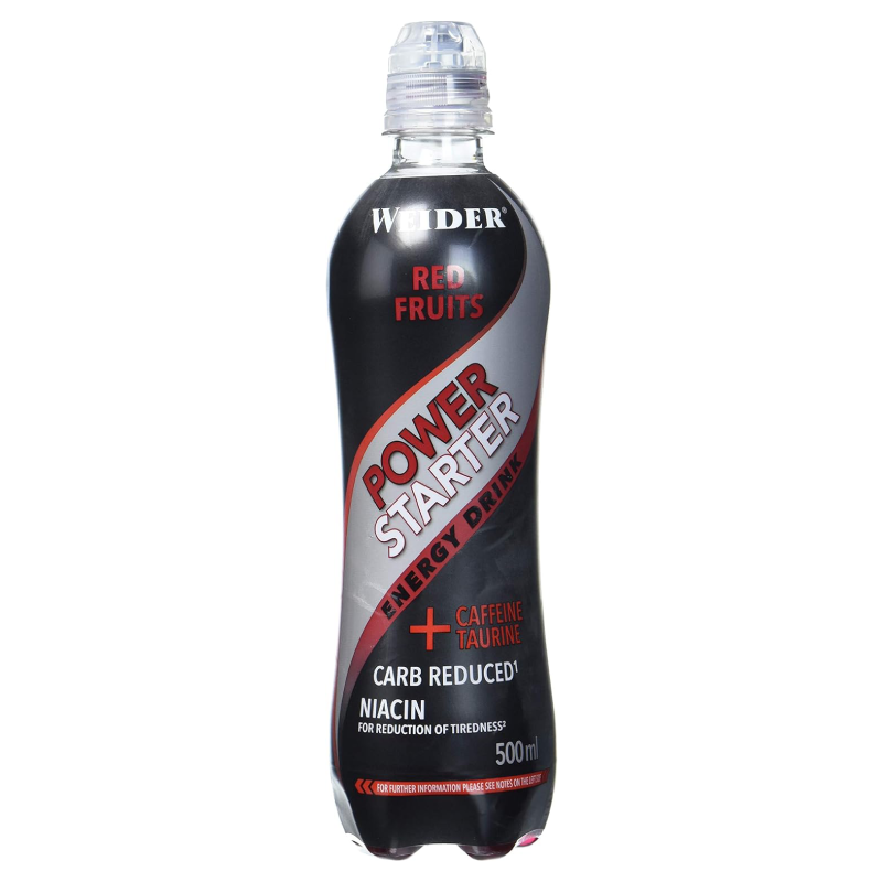 Weider Power Starter Energy Drink 500 ml 12Pcs in Box - Red Fruits