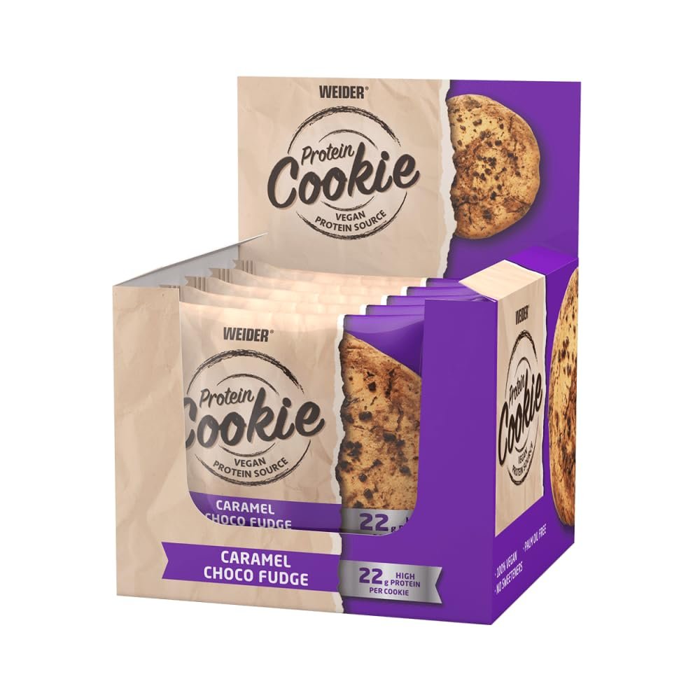 Weider Protein Cookie 90 G 12 Pcs in Box - Caramel Choco Fudge Best Price in UAE