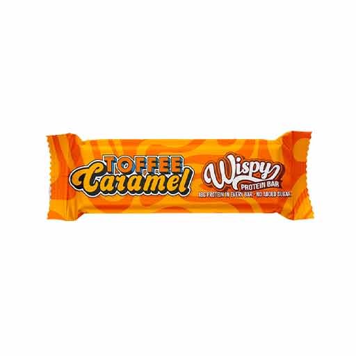 Wispy Protein Bar 18 G 10 Pcs in Box  Toffee Caramel Best Price in UAE