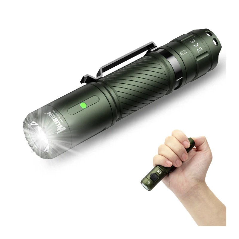 Wuben Light C3 1200 Lumen Compact Flashlight - Green