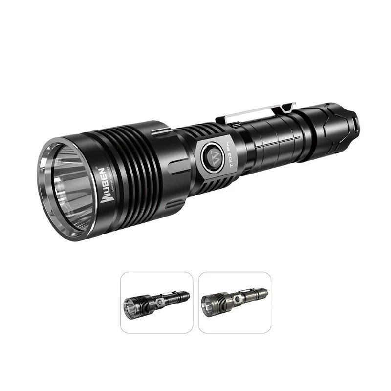 Wuben T103 Pro Tactical Flashlight - 1280 Lumens - Black Best Price in Abu Dhabi