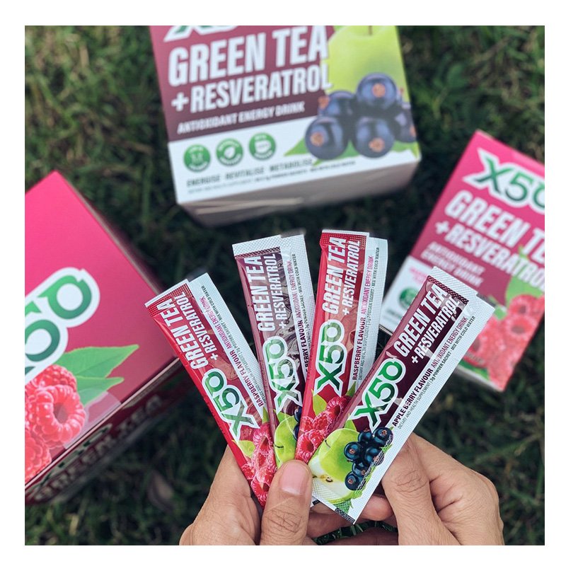 X50 Green Tea Raspberry 60 Serving Best Price in Sharjah