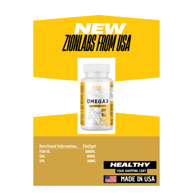 Zion Labs Omega 3 60 Softgel Best Price in Dubai